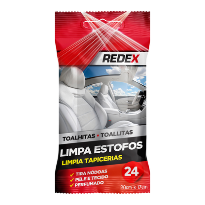 Redex Upholstery Cleaning Wipes - 24 pcs - transparent background