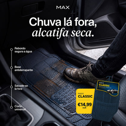 Max Tapete Classic - chuva lá fora, alcatifa seca
