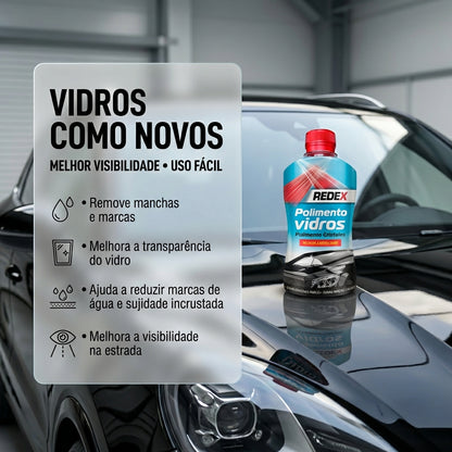 Redex Polimento de Vidros 250ml — foto 3 — produto automóvel profissional
