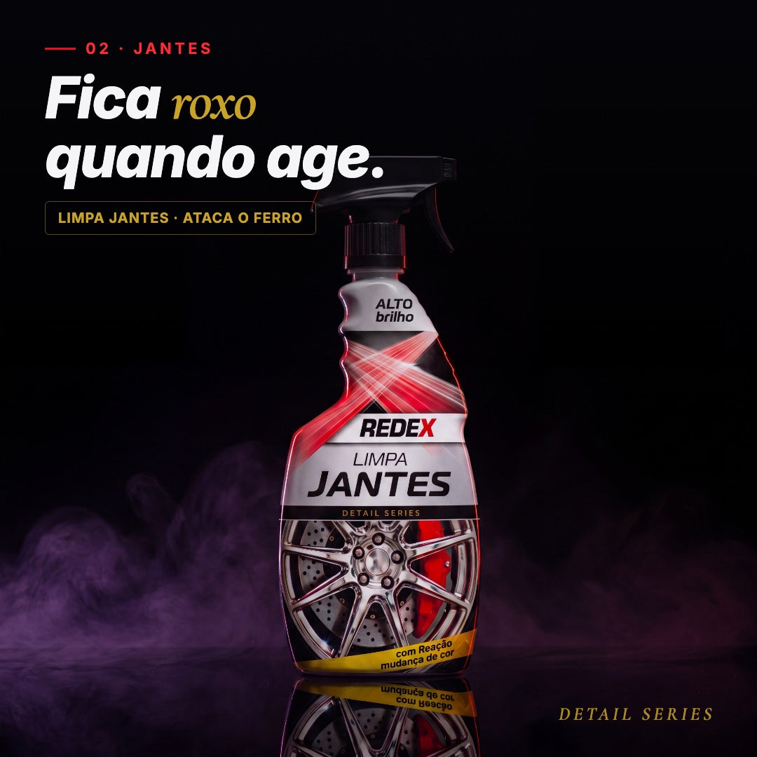 Limpa Jantes — fica roxo quando age